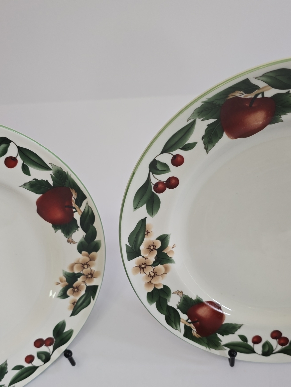 Citation Set Of 3 Cades Cove Dinner Plates Apple Orchard Ceramic10.5" - Picture 6 of 14